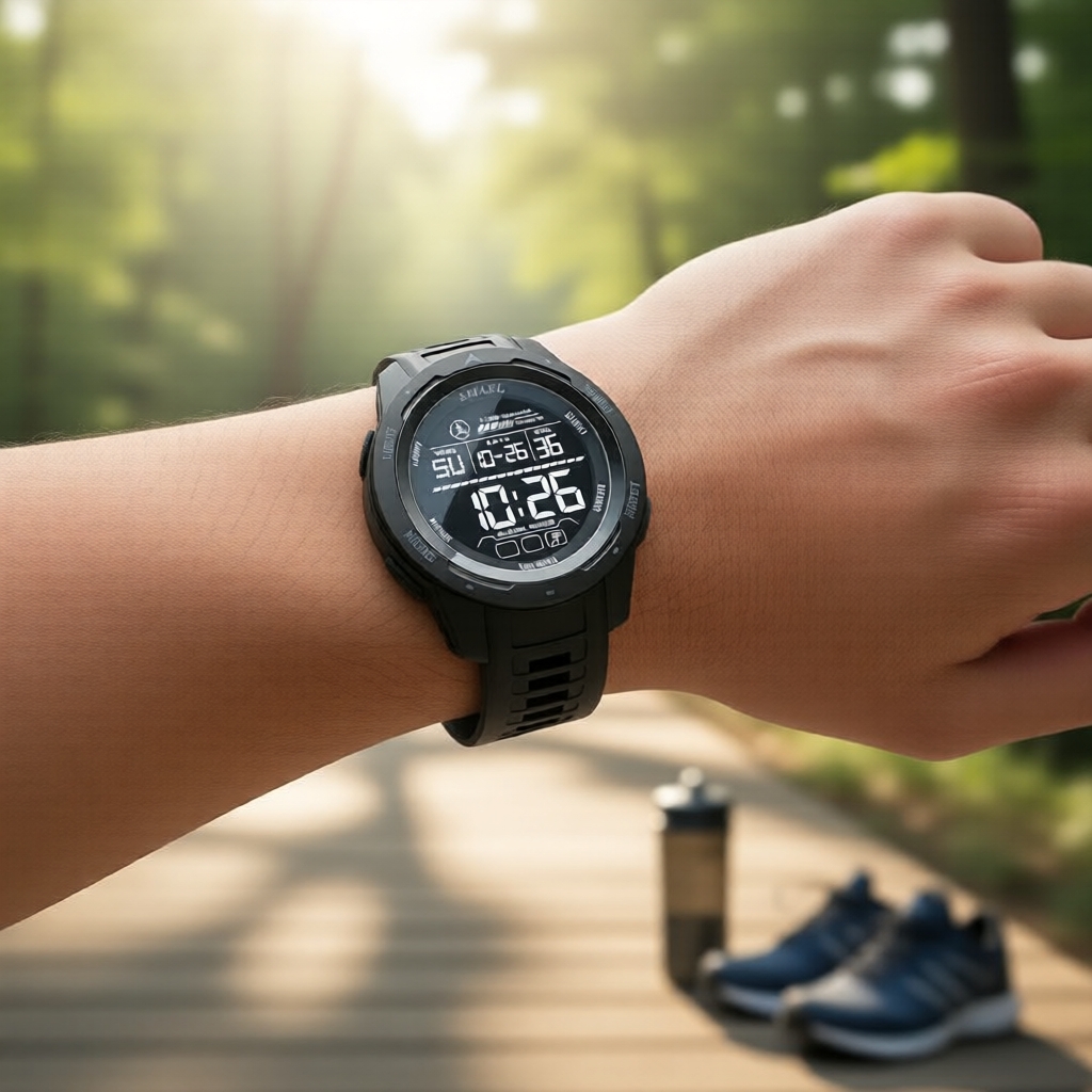 นาฬิกาข้อมือกีฬา SMAEL 8105 สําหรับผู้ชายและผู้หญิง กันน้ําได้ 50 เมตร แสดงทั้งแบบเข็มและดิจิทัล