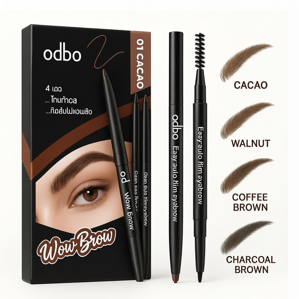 Odbo Easy Auto Slim Eyebrow  ดินสอเขียนคิ้ว  รุ่น OD781 ด้ามเล็ก