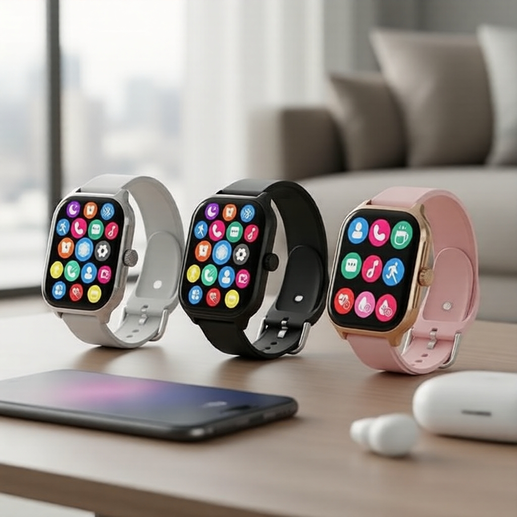 สมาร์ทวอทช์ H9 Pro Max สําหรับผู้ชายและผู้หญิง – โทรผ่านบลูทูธ, ติดตามกิจกรรม, ปรับแต่งหน้าจอได้