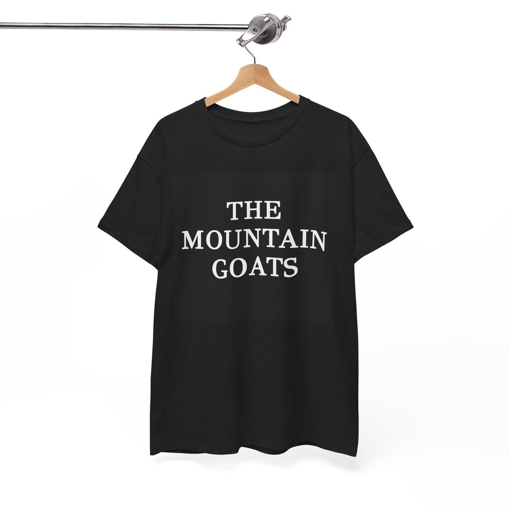 The Mountain Goats Tshirt Retro Rock โปสเตอร์กราฟิก Unisex Heavy Cotton Tee