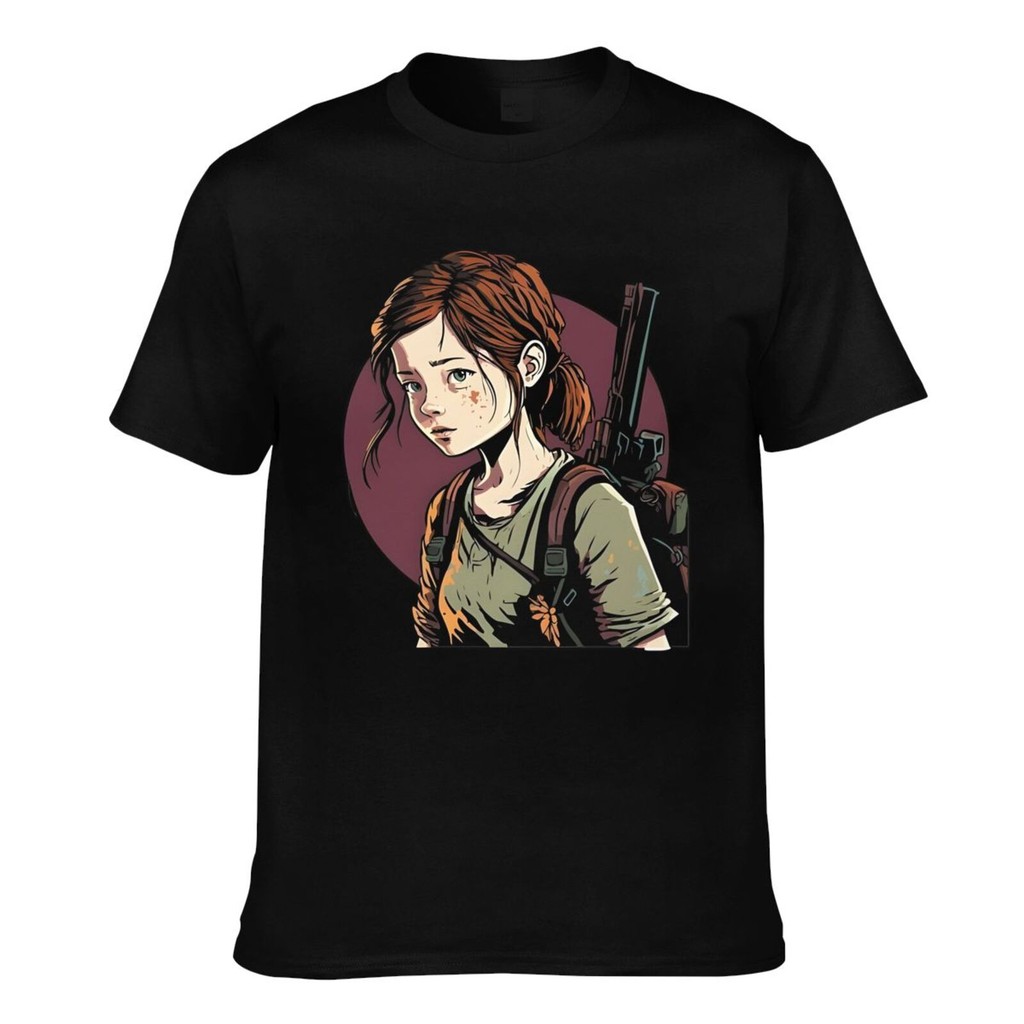 Good พิมพ์ The Last Of Us Ellie Tlou Zombie Apocalypse อะนิเมะแฟชั่นเสื้อยืด Mens