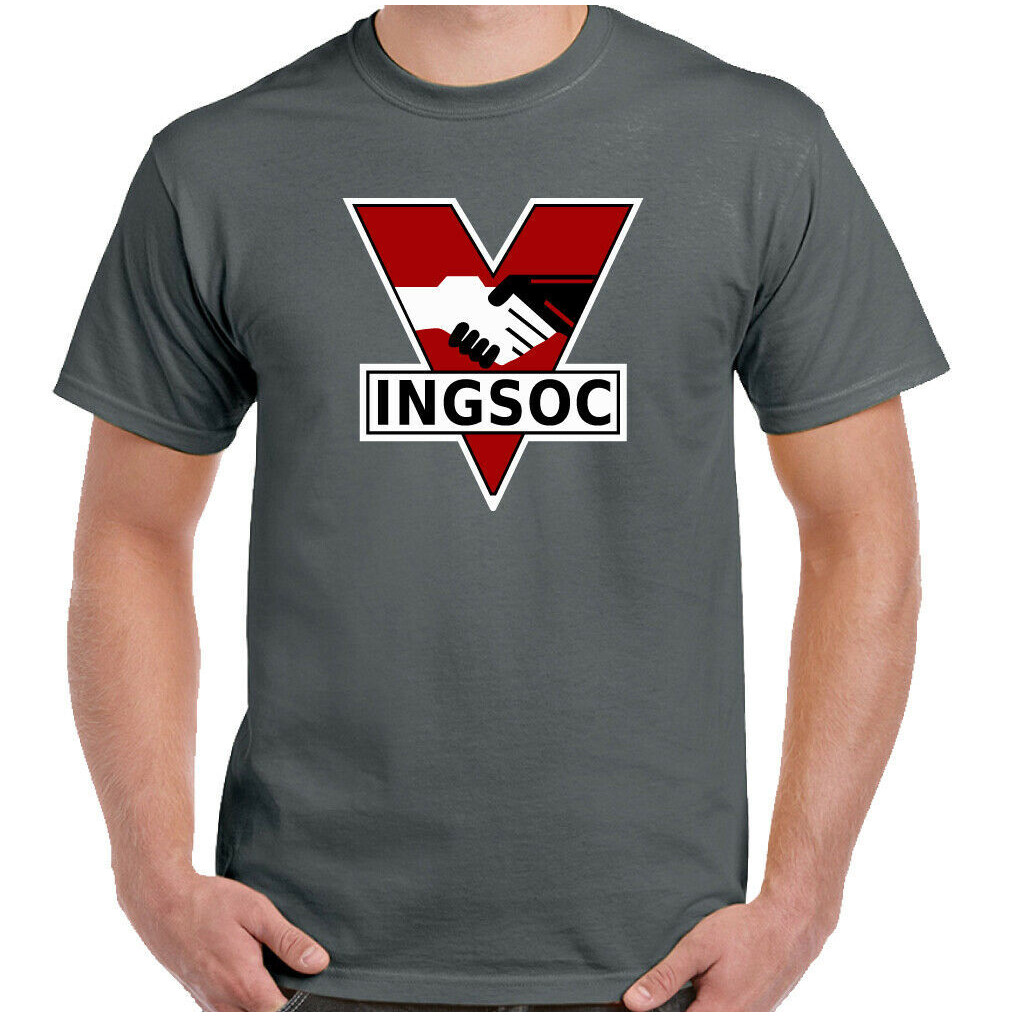 Ingsoc Tshirt 1984 Mens George Orwell Fictional Novel English Socialism