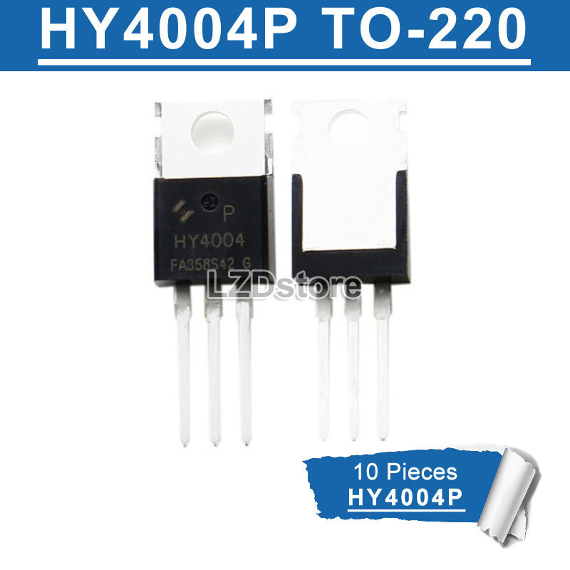 10pcs HY4004 TO-220 HY4004P 40V/208A N-channel MOSFET ทรานซิสเตอร์ใหม่เดิม