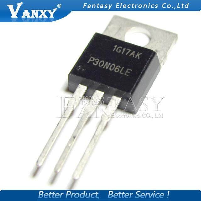5pcs P30N06LE TO-220 RFP30N06LE TO220 N-Channel 30A/60V MOSFET ทรานซิสเตอร์ IC ใหม่