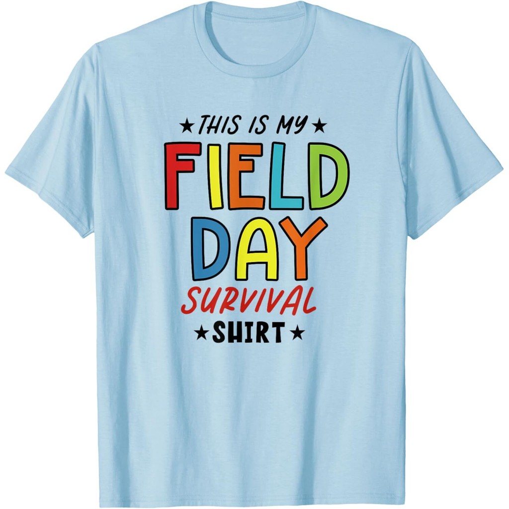 Field Days Survival Last Days Of School เสื้อยืดตลก Mans