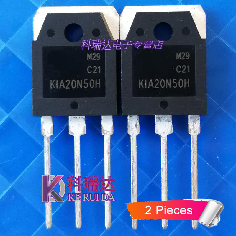 2pcs KIA20N50H TO3P KIA 20N50H 20N50 TO-3P 20A/500V MOSFET ทรานซิสเตอร์ IC ใหม่
