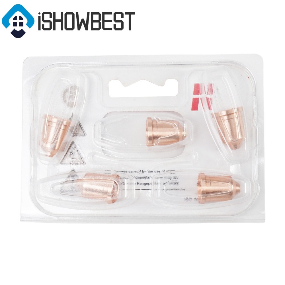 5ชิ้น 220941 เคล็ดลับหัวฉีดเครื่องตัดพลาสม่าสําหรับ สูงสุด65 ไฟฉายตัดพลาสม่า สิ้นเปลือง