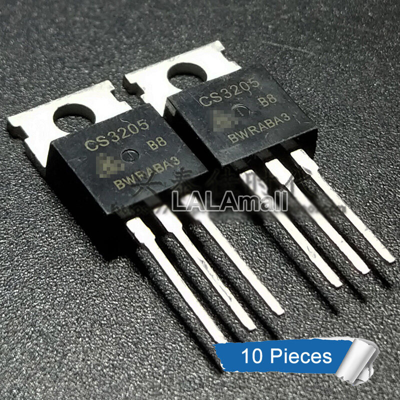 10pcs CS3205 TO-220 CS 3205 TO220 N-channel 55 V/110A MOSFET ทรานซิสเตอร์ใหม่ IC
