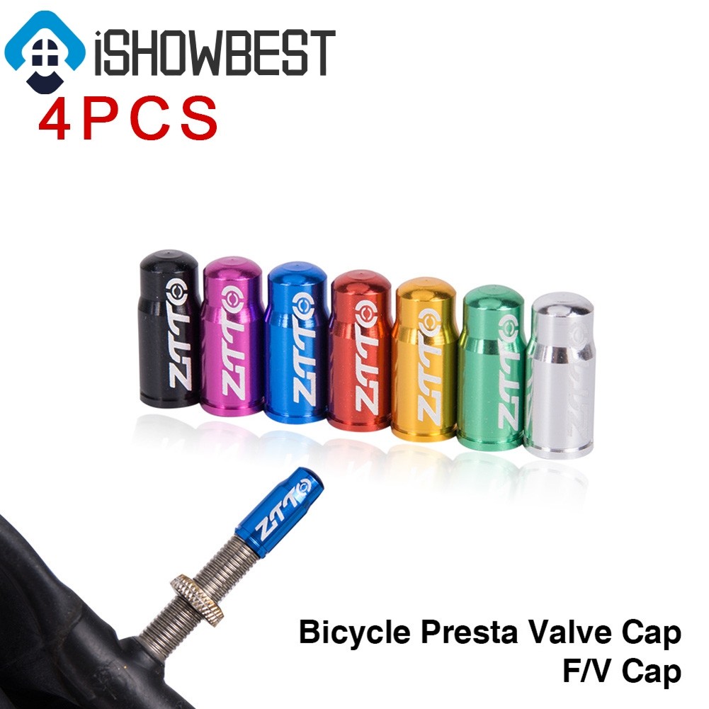 4 ชิ้น ฝาครอบฝุ่น Presta Valve สำหรับจักรยาน MTB และ Road Bike
