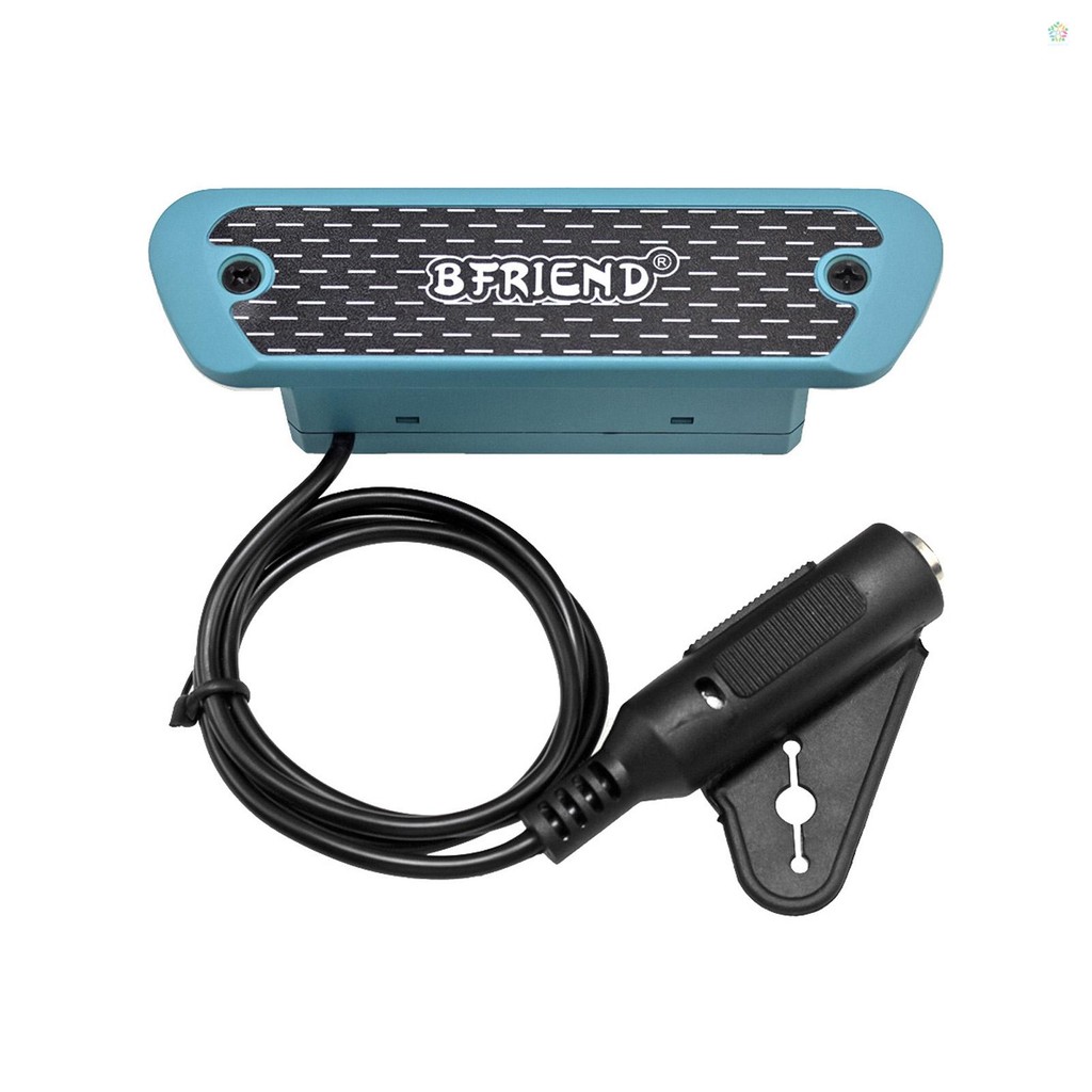 BFRIEND ปิ๊กกีตาร์ไม้ Sound Hole Pickup พร้อมสายเชื่อมต่อ MlC VOL/TONE/VOL ลูกบิดควบคุมระดับเสียงไม่