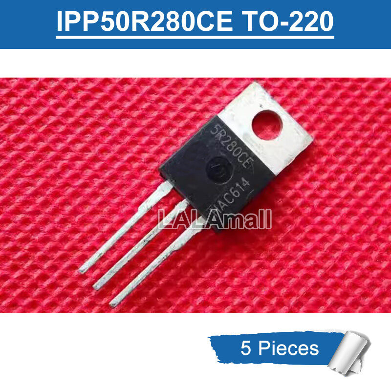 5pcs 5R280CE TO-220 IPP50R280CE 5R280 CE TO220 N-Channel MOSFET ทรานซิสเตอร์ใหม่เดิม
