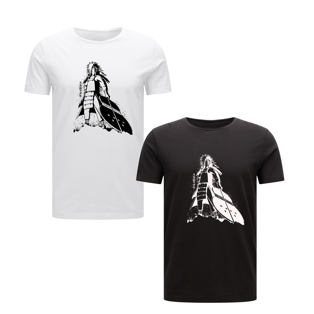 Madara Uchiha Shadow Anime Art เสื้อยืดผู้ชาย Hero Madara แฟชั่นพิมพ์เสื้อยืด