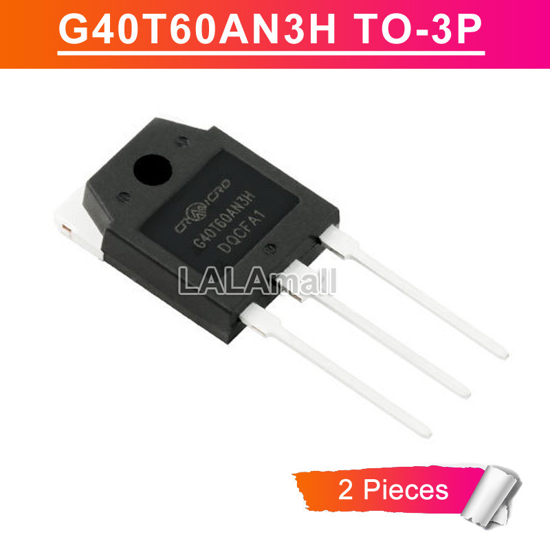 2 ชิ้น G40T60AN3H TO-3P G40T60 AN3H 40T60 40A/600V IGBT ทรานซิสเตอร์ใหม่เดิม