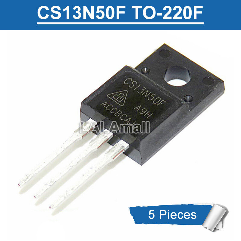 5pcs CS13N50F A9H TO-220F CS 13N50F 13N50 TO220F N-channel 13A/500V MOSFET ทรานซิสเตอร์ใหม่เดิม