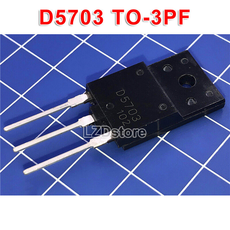 5 ชิ้น D5703 TO-3PF KSD5703 2SD5703 TO-3P 1500V/10A ใหม่เดิม