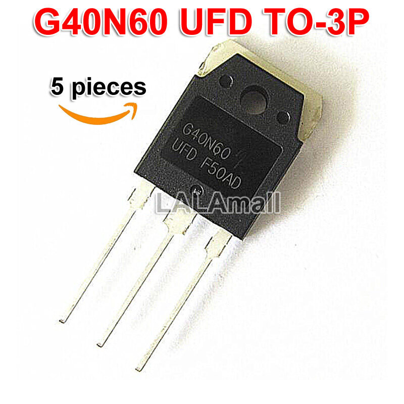 5pcs G40N60 UFD TO-3P SGH40N60UFD TO3P G40N60UFD 40N60 40A/600V IGBT ทรานซิสเตอร์ใหม่ IC