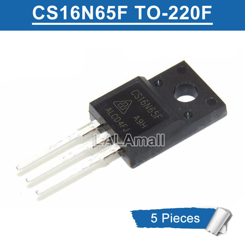 5pcs CS16N65F A9H TO220F CS 16N65 F TO-220F N-channel 16A/650V MOSFET ทรานซิสเตอร์ใหม่ IC