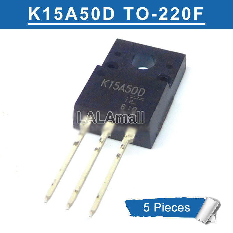 5pcs K15A50D TO220F TK15A50D TO-220F 15A/500V N-channel MOSFET ทรานซิสเตอร์ใหม่ IC