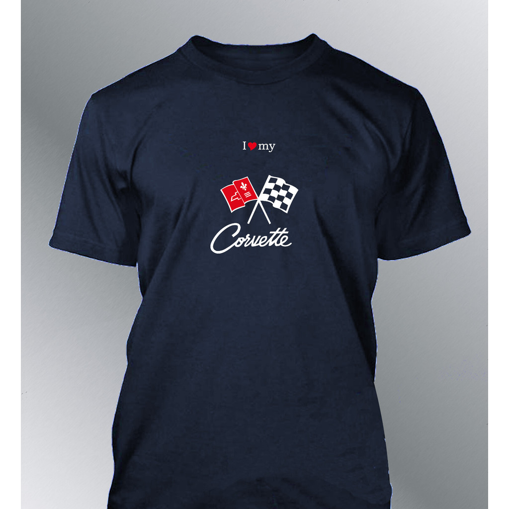 เสื้อยืด Corvette SML Xl Xxl Man C2 C3 C4 C5 C6 C7 C8 Stingray กล้ามเนื้อรถ