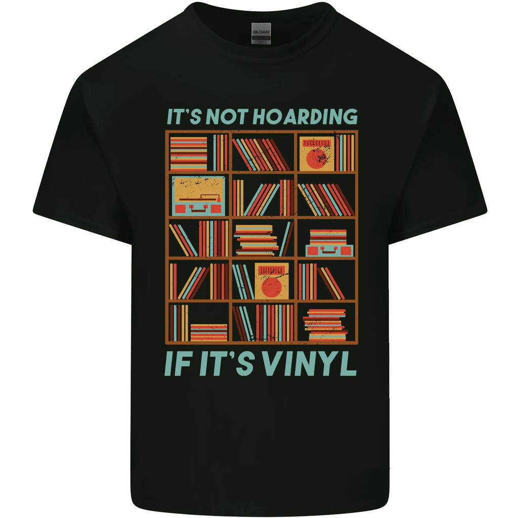 Its Not Hoarding Vinyl Records Turntable Mens Tshirt Tee