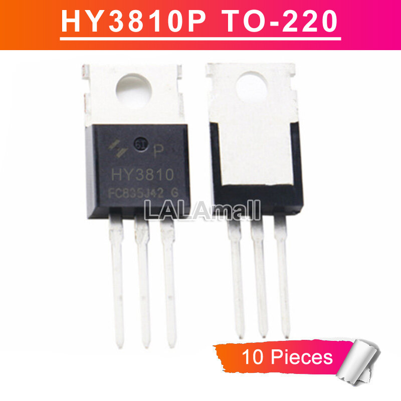 10pcs Original HY3810 TO-220 HY 3810 HY3810P TO220 100V/180A N-channel MOSFET ทรานซิสเตอร์ยี่ห้อใหม่