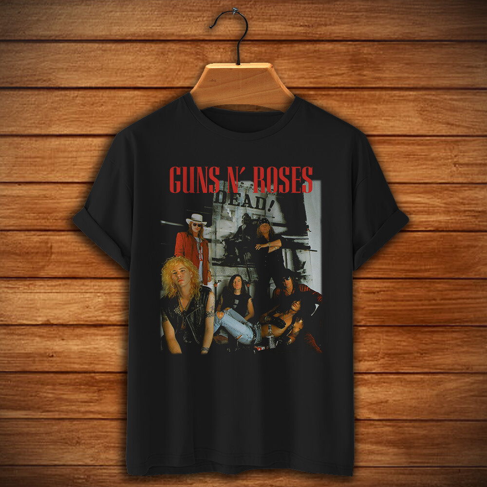 Vintage Tops Casual Streetwears N Roses เสื้อยืด Axl Rose Frank Ferrer The Spaghetti Incident