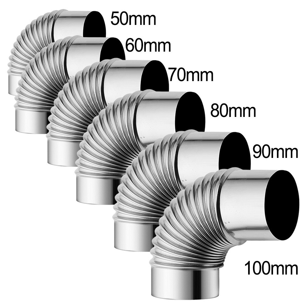 [HOT-BLOOMY] ท่อ Flue Steel Flue El Rain Cap ท่อ Chimney Liner Flue สําหรับเตา❀