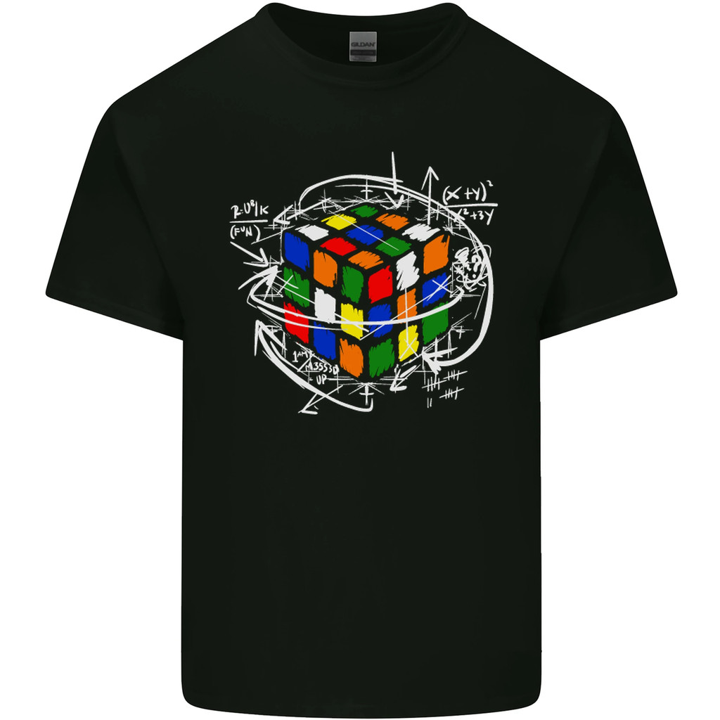 Rubix Cube Equation Puzzle Enigma Mens Tshirt Tee