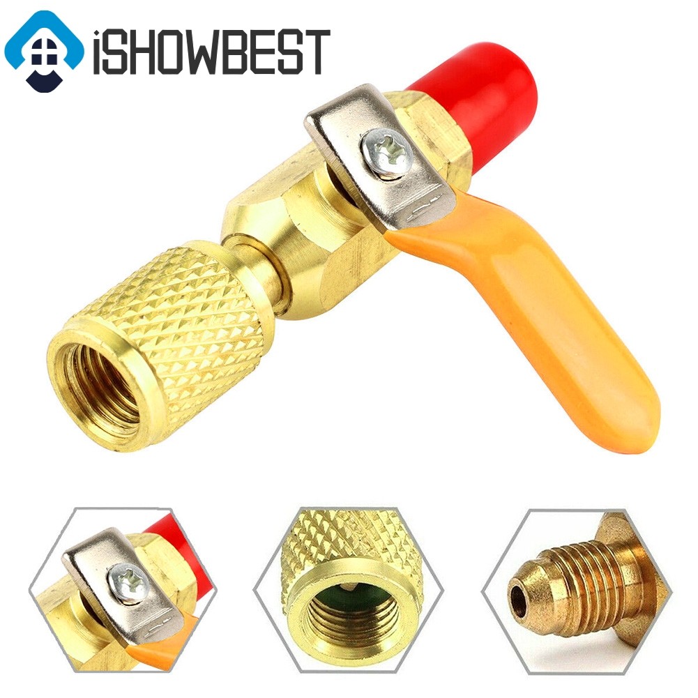 อะแดปเตอร์ SAE HVAC ขนาด 1/4 นิ้วสําหรับสายชาร์จคอนดิชั่นเนอร์ T