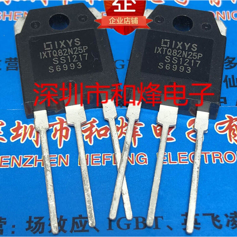 2pcs IXTQ82N25P TO-3P IXTQ 82N25 82N25P TO3P 82A/250V Power MOSFET ทรานซิสเตอร์ใหม่