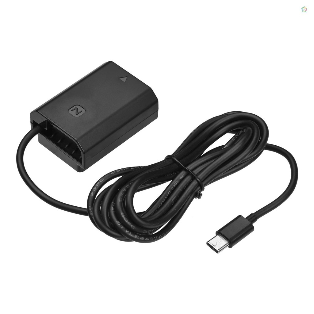 Audioworld Andoer DC Coupler Dummy แบตเตอรี่ Type-C USB-C ปลั๊กสําหรับ NP-FZ100 แบตเตอรี่ทดแทนสําหรั