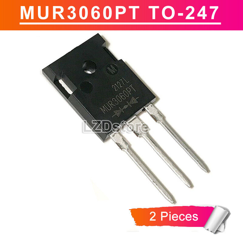 2pcs MUR3060PT TO247 MUR3060 TO-247 3060PT 30A/600V Ultra Fast Recovery Rectifier ใหม่เดิม