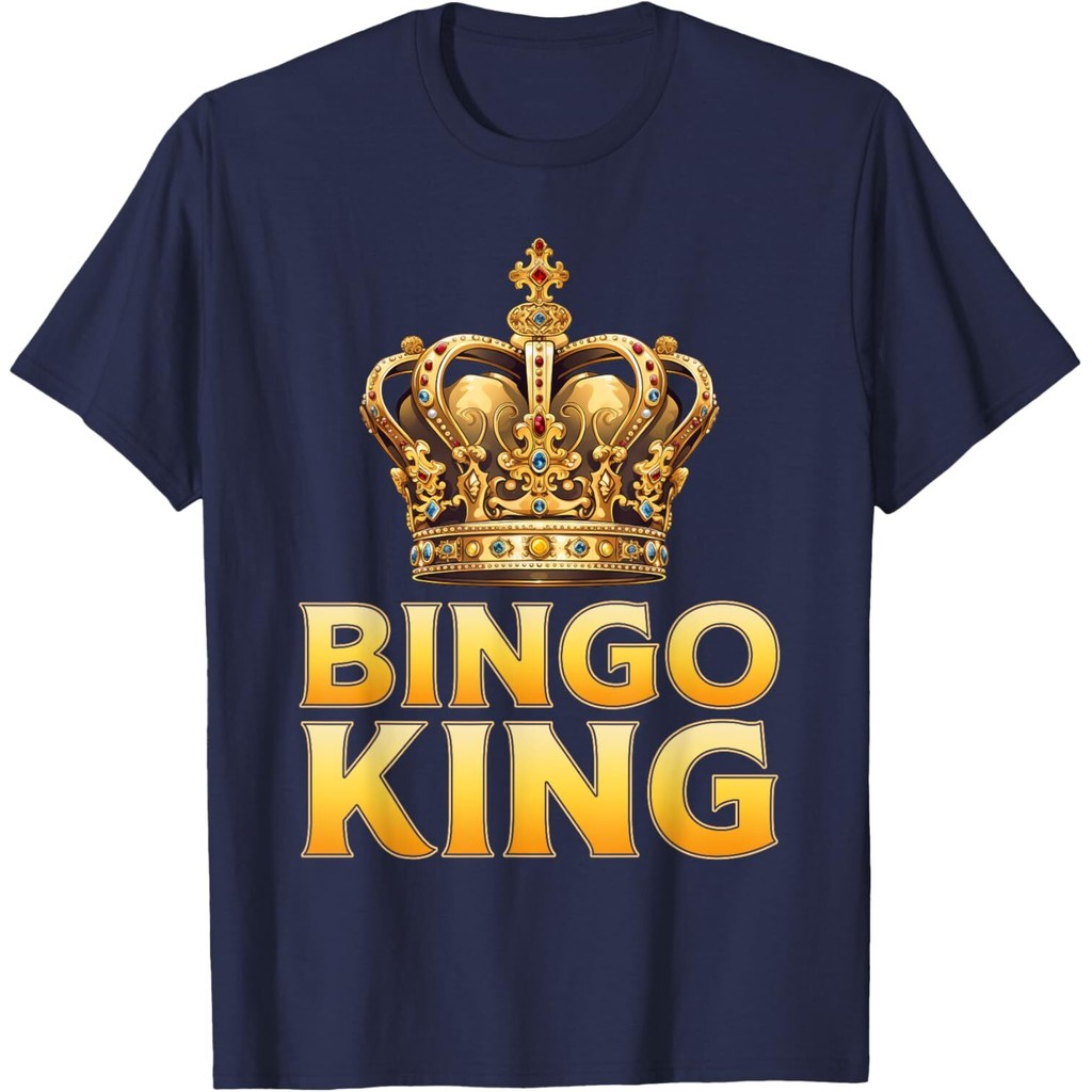 Bingo King Funny Bingo Player Casino Bingo Men เสื้อยืด Mans