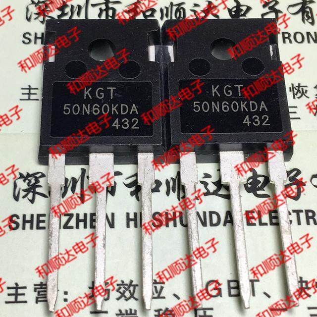 2 ชิ้น KGT50N60KDA KGT 50N60KDA 50N60 TO-247 50A/600V ความเร็วสูง Switching IGBT ทรานซิสเตอร์ใหม่เดิ