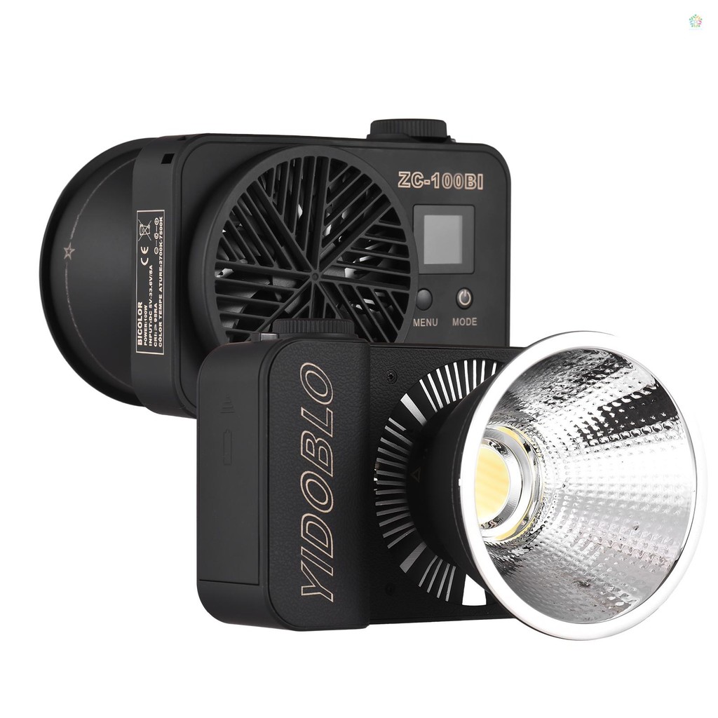 Audioworld YIDOBLO Mini Bi-Color Video Light 100W COB การถ่ายภาพแสง 2700K-7500K หรี่แสงได้ 10 FX Eff