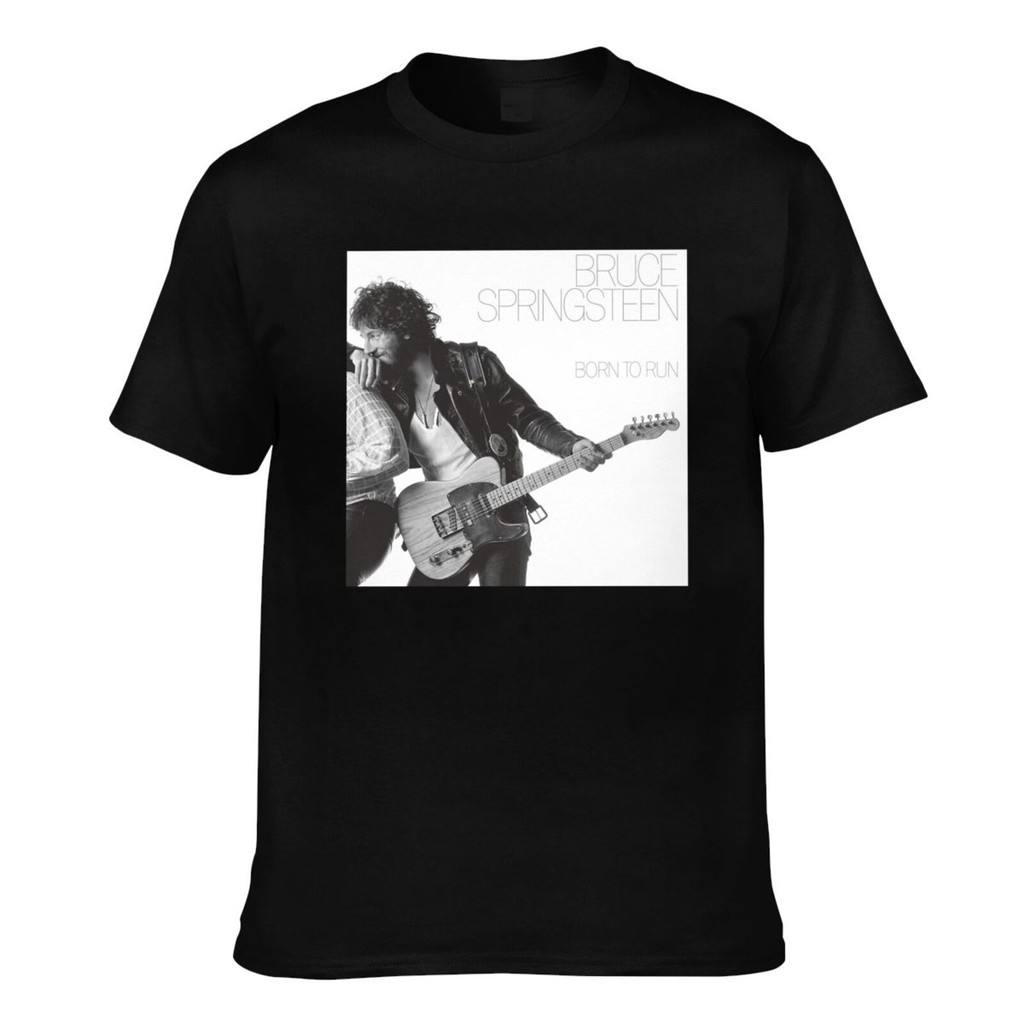 เสื้อยืดผ้าฝ้ายแขนสั้น ลาย Bruce Springsteen Born To Run