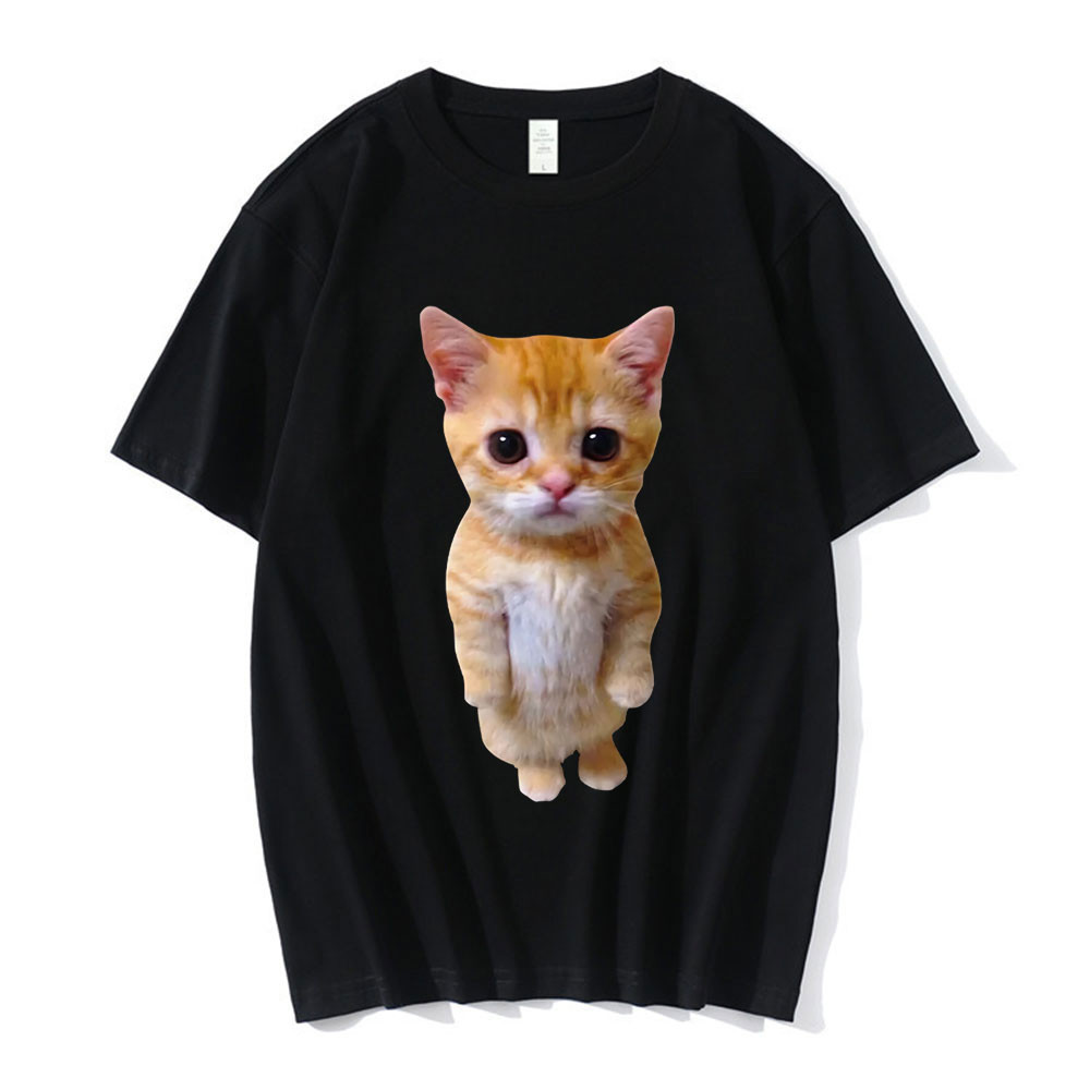 เสื้อยืด El Gato Meme Sad Crying Cat Munchkin Kitty Meme เสื้อยืดกราฟิกอินเทรนด์