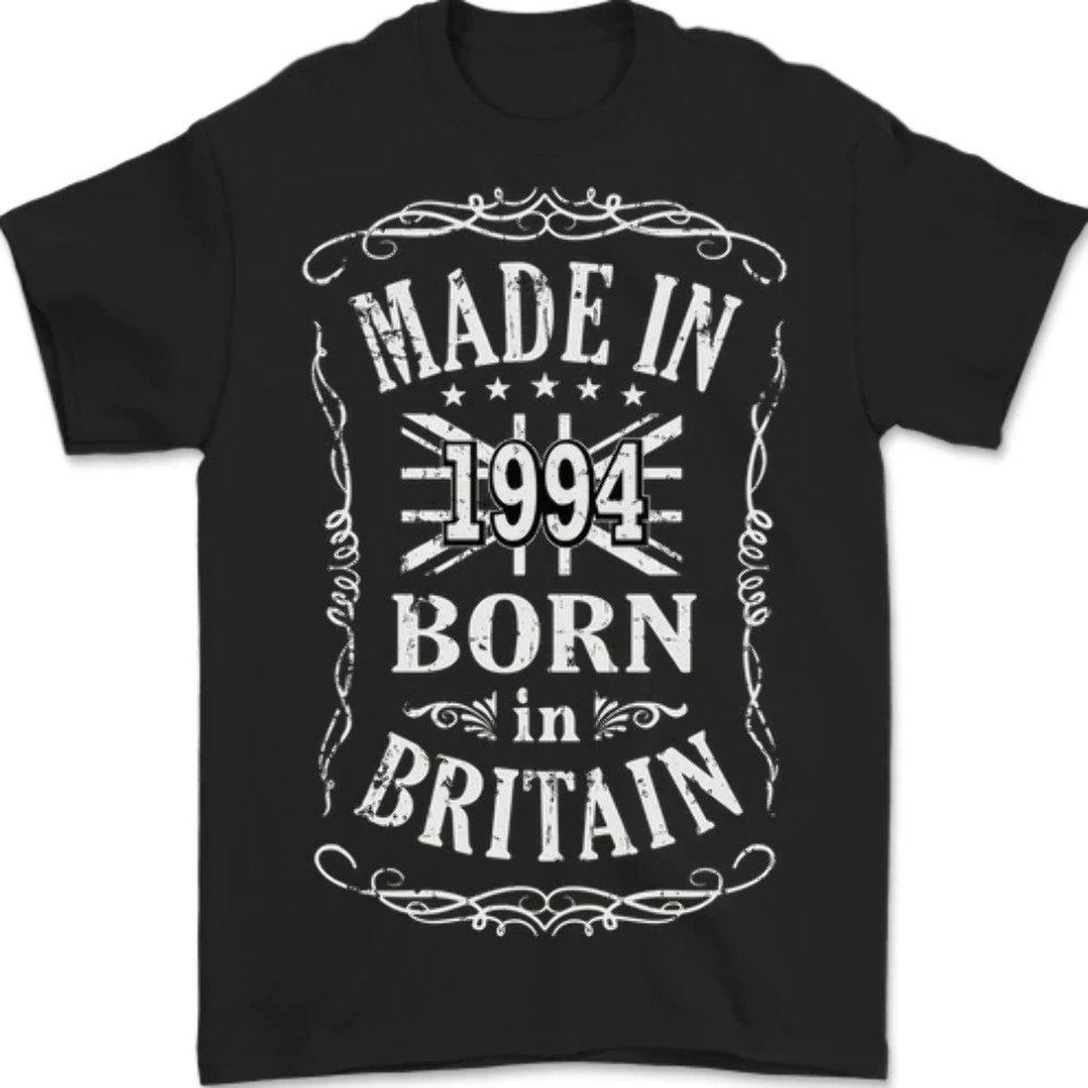 Born In Britain 29Th Birthday Made 1994 Mens Tshirt