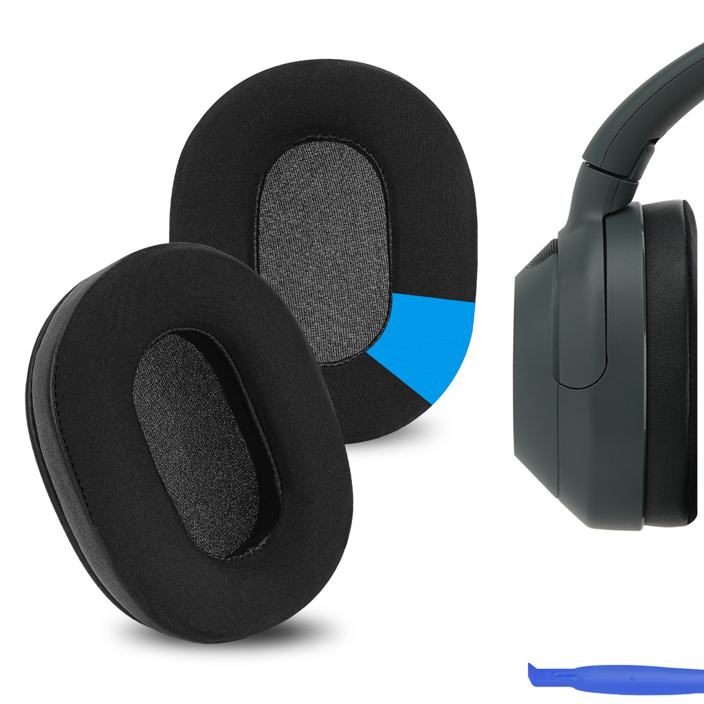 Geekria Cooling-Gel เปลี่ยนแผ่นรองหูฟังสําหรับ Sony ULT WEAR, WH-ULT900N หูฟังแผ่นรองหูฟัง,อะไหล่ซ่อม (สีดํา)