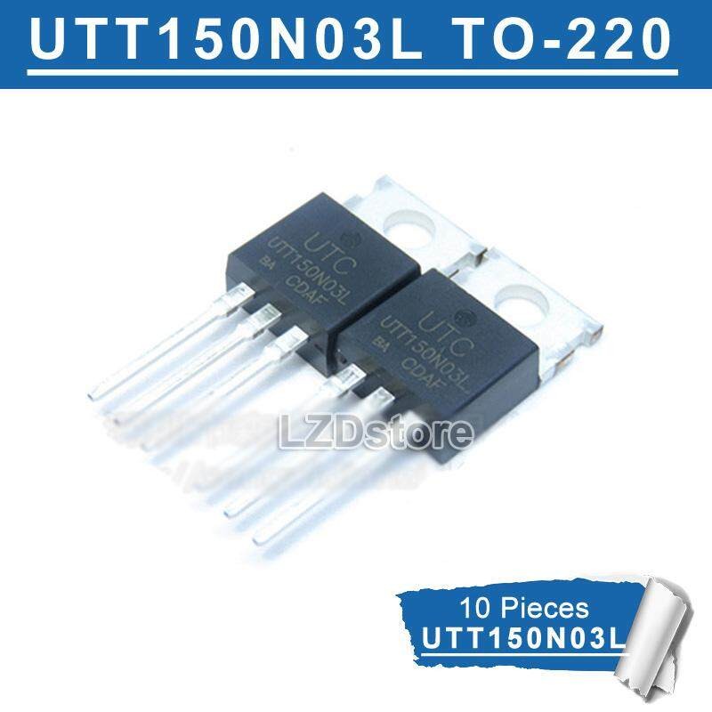 10pcs UTT150N03L TO-220 UTT150N03 UTT150N03L-TA3-T 150N03 UTT150N03G TO220 P-Channel 30V 150A MOSFET