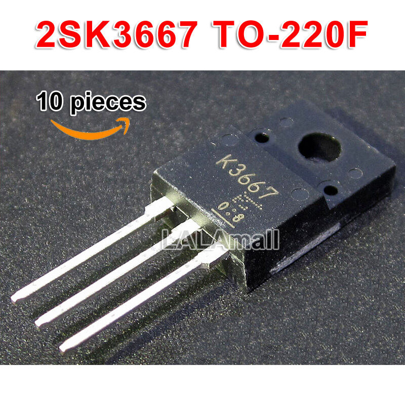 10pcs Original K3667 TO-220F 2SK3667 TO220F N-Channel 7.5A/600V MOSFET ทรานซิสเตอร์ใหม่