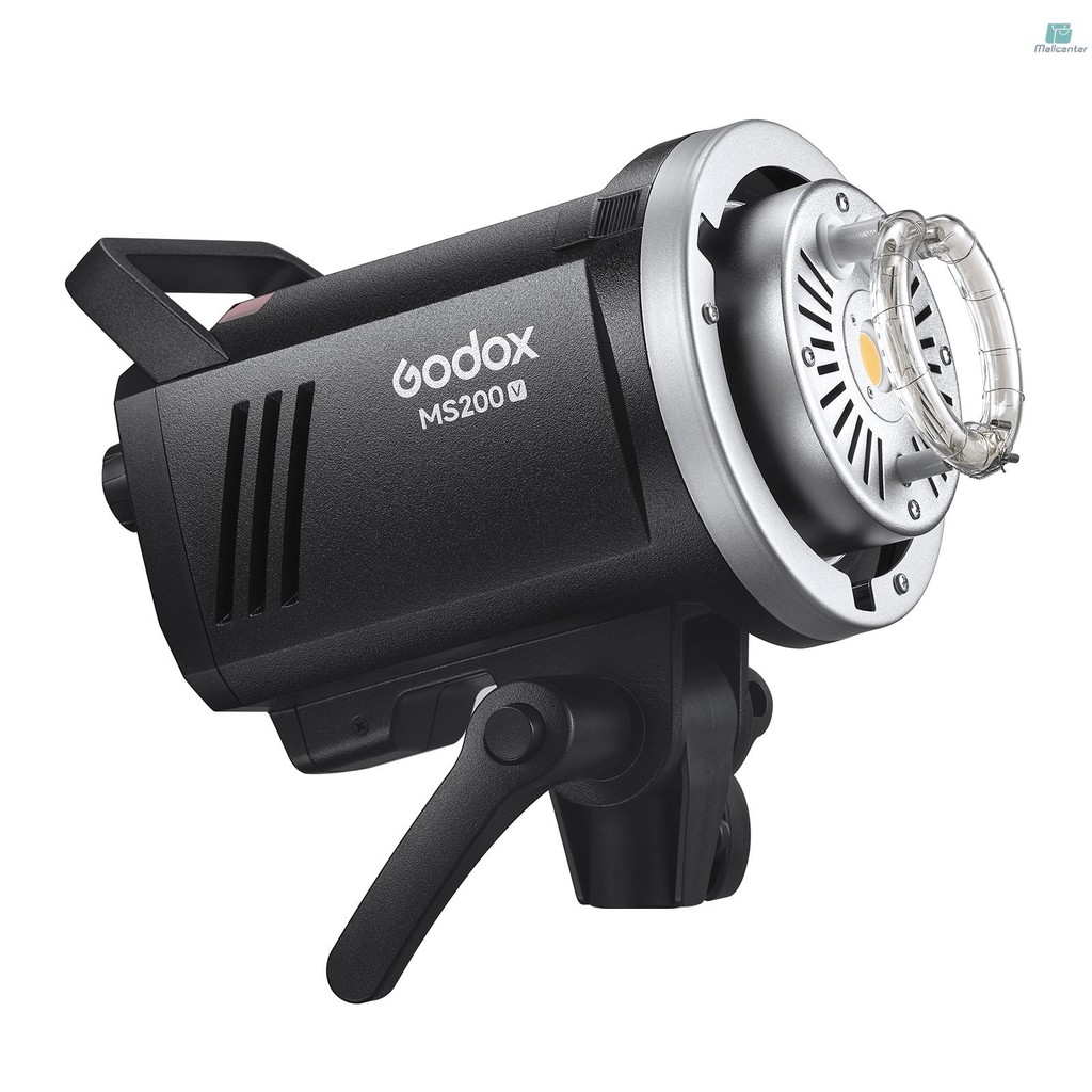 Godox MS200-V อัพเกรดสตูดิโอแสงแฟลช 200Ws Strobe Light GN53 0.1-1.8S รีไซเคิลเวลา 5600±200K 2.4G ไร้