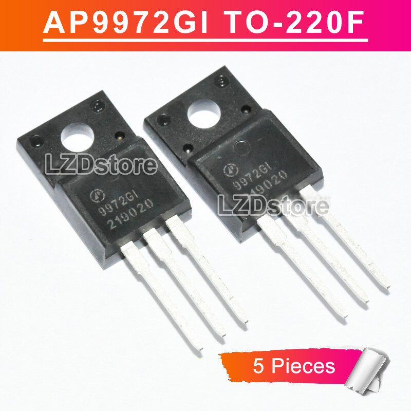 5pcs 9972GI TO-220F AP9972GI 9972G1 9927CI 9927C1 TO220F N-channel 60V/35A MOSFET ทรานซิสเตอร์ใหม่เด