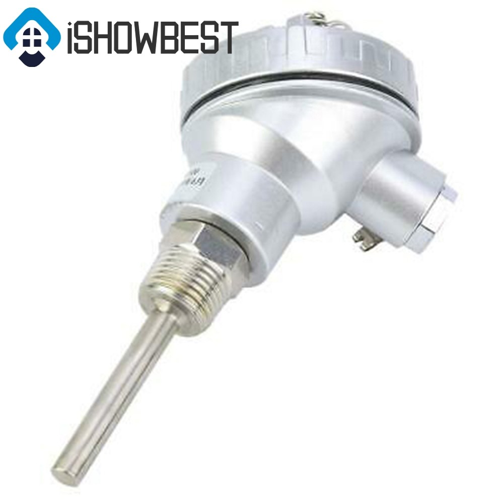 RTD PT100 Temperature Sensor Probe 1/2 "หัวขั้วเทอร์โมคัปเปิลเกลียว