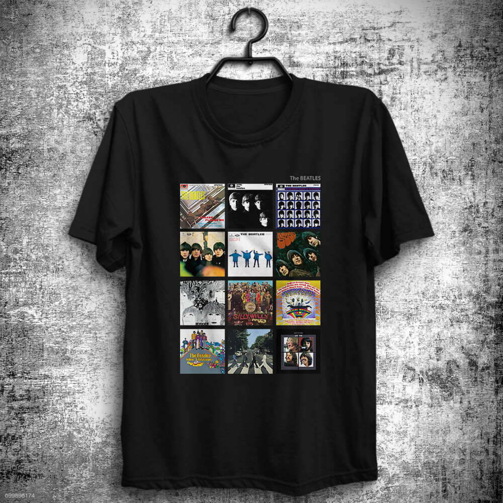 The Beatles Rock Albums Classic-Shirt John Lennon Paul Mccartney George Harrison