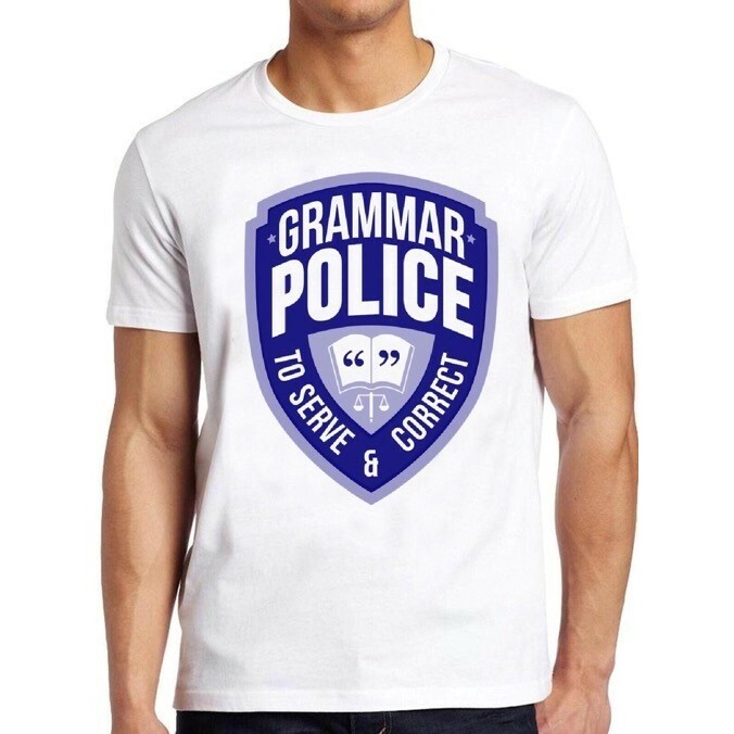 Gramer Police English Teacher Book อ่านตลก Cool ของขวัญ Tee T เสื้อ M109