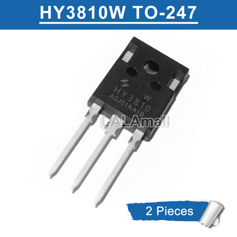 2pcs HY3810 TO-247 HY 3810 HY3810W TO247 100V/180A Power MOSFET ทรานซิสเตอร์ใหม่ IC