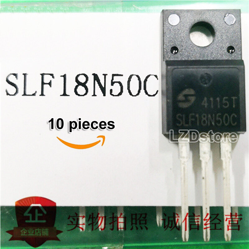 10pcs SLF18N50C TO-220F SLF 18N50C TO220F TO-220 18A/500V N-channel MOSFET ทรานซิสเตอร์ใหม่เดิม