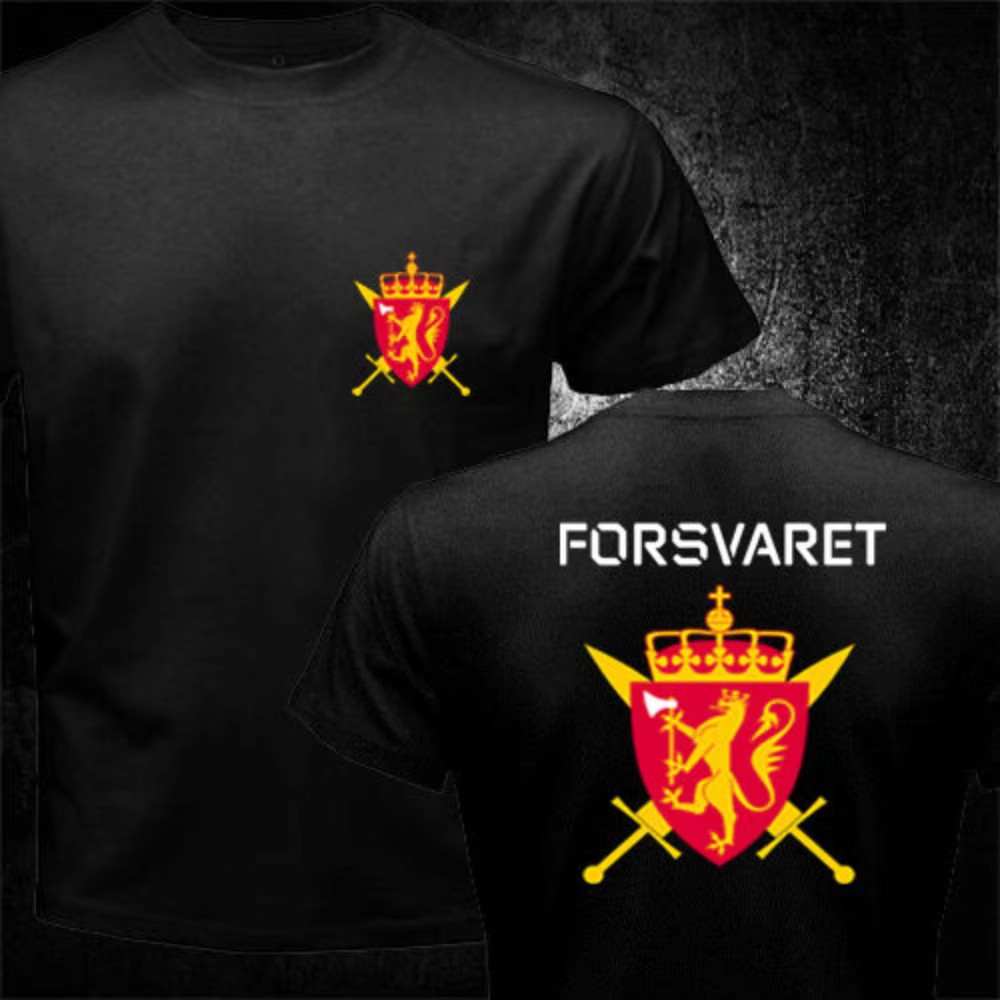 นอร์เวย์นอร์เวย์กองทัพกองกําลังพิเศษ Fortvarets Spesialkommando FSK เสื้อยืดผู้ชายเสื้อยืดแขนสั้นลํา