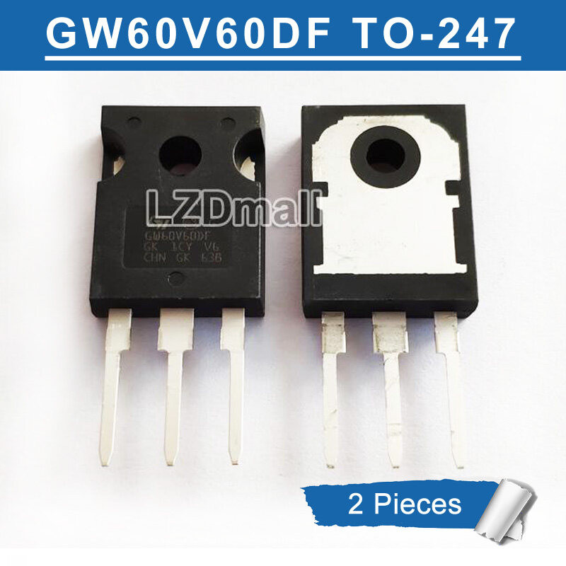2pcs GW60V60DF TO-247 STGW60V60DF GW60V60 60V60DF TO247 600V/60A IGBT ทรานซิสเตอร์ใหม่เดิม